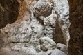 Saklikent Canyon or Ã¢â¬Åhidden cityÃ¢â¬Â in Turkish. Close-up of fragments of rocks of canyon. Saklikent National Park in Mugla